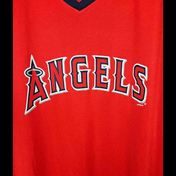 Los Angeles Angels Men's Short Sleeve Red Shirt - XXL - Picture 2 of 6